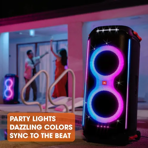 Vista 4 de JBL PartyBox 710 - Altavoz de fiesta con sonido potente, luces integradas y graves extra profundos (renovado)