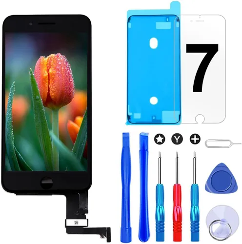 Brinonac Reemplazo de pantalla para iPhone 7 4.7 pulgadas LCD digitalizador pantalla táctil LCD reemplazo marco de pantalla conjunto completo con