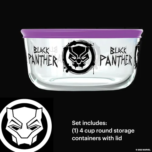 Vista 4 de Pyrex Prep & Store - 8 recipientes de vidrio para almacenamiento de alimentos con (1) taza medidora de 2 tazas con tapa, (2) almacenamiento