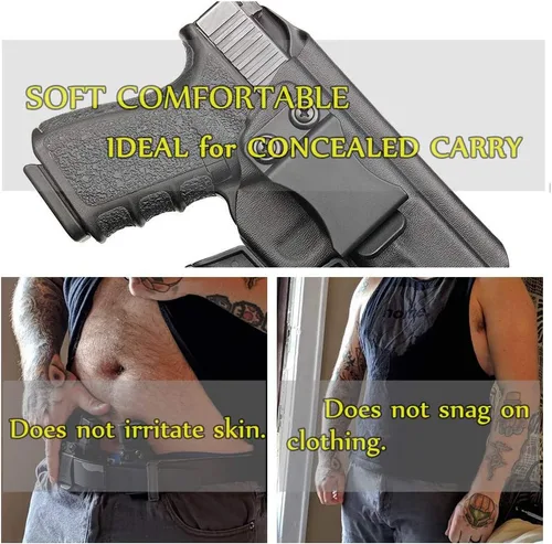 Vista 2 de Cinta de goma con textura de agarre de pistola para Glock All GEN todos los modelos