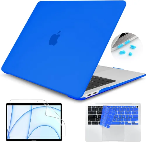 Vista 25 de Teryeefi Funda para MacBook Air de 13 pulgadas 2020 2021 2019 2018 versión A2337 M1 A2179 A1932, carcasa rígida esmerilada y cubierta de teclado