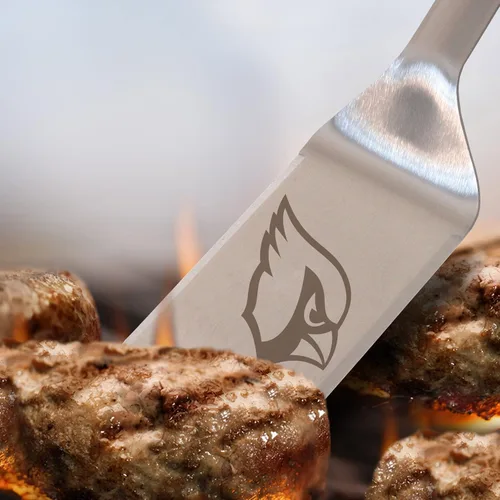 Vista 3 de YouTheFan NFL - Espátula para barbacoa de acero inoxidable con abrebotellas