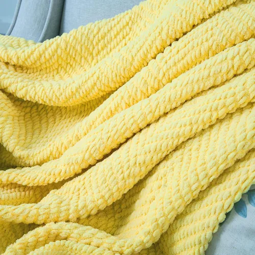 Vista 39 de Manta para sofá, funda de sofá suave de punto texturizado, manta de tweed con borlas de flecos para decoración del hogar, cama, sofá, silla, 50 x 60