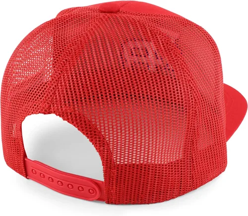 Vista 3 de Trendy Apparel Shop Gorra de camionero bordada en 3D con bandera de Puerto Rico