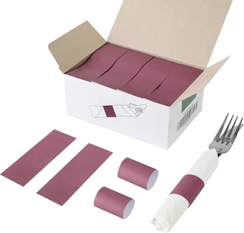 Vista 9 de NATURALABEL 2000 servilleteros de papel con caja, servilletas autoadhesivas, para reunión familiar, fiesta de cumpleaños, boda, celebración (rojo)