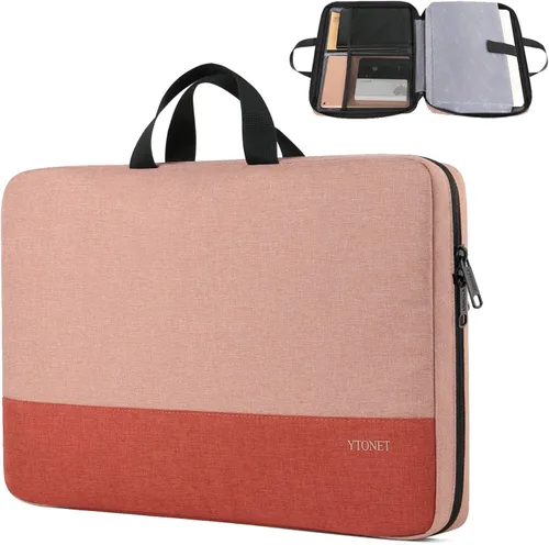 Vista 15 de Ytonet - Estuche para computadora portátil, funda para computadora portátil TSA de 15.6 pulgadas, resistente al agua, duradera, para computadora Gris