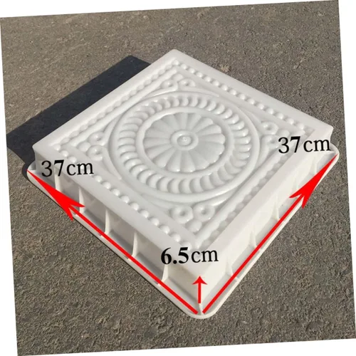 Vista 2 de GANAZONO Molde para pavimentador de cemento, molde reutilizable para camino de jardín, fácil de usar para hermoso pavimento de césped para patio