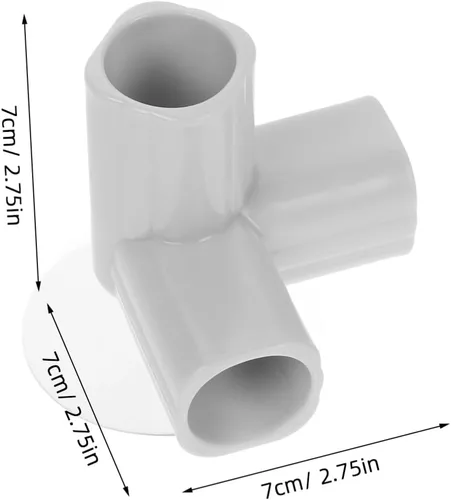 Vista 2 de ERINGOGO Piezas Conectores de codo Accesorios de junta para seguridad interior y montaje versátil Compatible con patios y puertas de juego