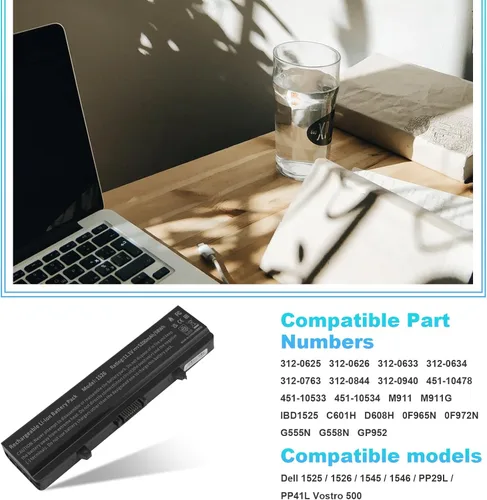 Vista 4 de Fancy Buying Batería para Dell Inspiron 1525 1526 1545 GP952
