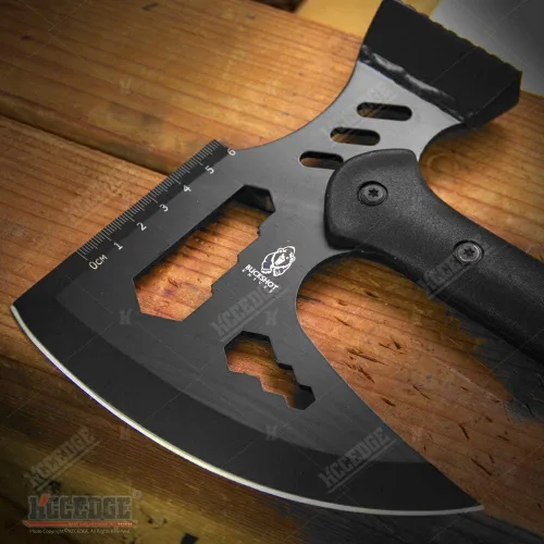 Vista 3 de KCCEDGE BEST CUTLERY SOURCE Hacha martillo de hacha táctica hacha de supervivencia cuchillo de caza de 17 pulgadas en general navaja afilada