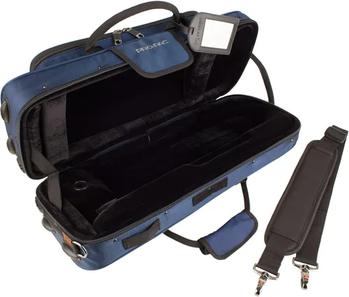 Vista 3 de Protec Funda para válvula Pro PAC contorneada para trompeta, color azul, modelo PB301CTBX y Pro Tec L226SP Trompeta de 6 puntos