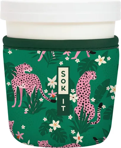 Vista 126 de Sok It IceCreamSok Cubierta de Neopreno Aislante (Floral Abstracto, Pintas de Helado Rectas)