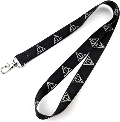 Portagafete con cordón Deathly Hallows