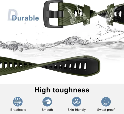 Vista 3 de ISABAKE Correa de reloj para Garmin Forerunner 965/Forerunner 955/Forerunner 945/Forerunner 935, bandas de repuesto de silicona suave de 0.866