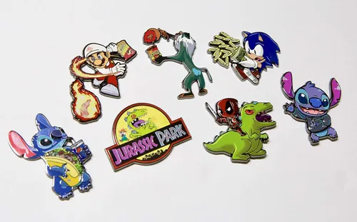 Vista 7 de 90s Enamel Pin - 2 Inch Zinc Alloy Lapel Pin, Cool Pin for Hat, Backpack, Mini Bag etc