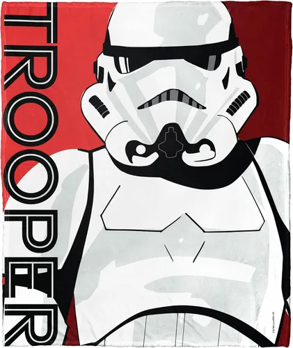 Vista 16 de Northwest Manta Throw de Tacto Sedoso de Star Wars, 50" x 60", Droides Retro