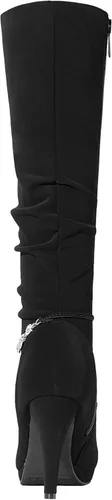 Vista 3 de DREAM PAIRS Botas de tacón alto con plataforma, a la rodilla, para mujer