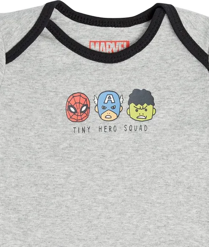 Vista 4 de Tienda Essentials Disney Marvel Star Wars Toddlers Baby Boys Short-Sleeve Bodysuits Pack of 6