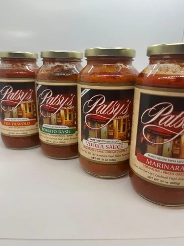 Vista 6 de Patsy's Salsa de restaurante italiano, 24 frascos de ouce, hechos con ingredientes totalmente naturales, sin gluten, receta familiar servida