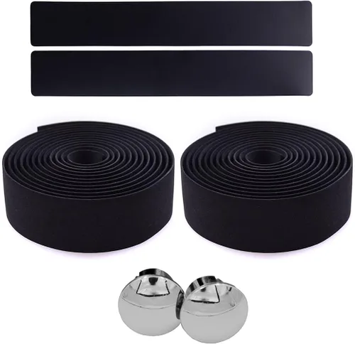 Vista 6 de KINGOU Cinta de manillar de bicicleta de carretera EVA Envolturas de barra de bicicleta - 2 unidades por juego