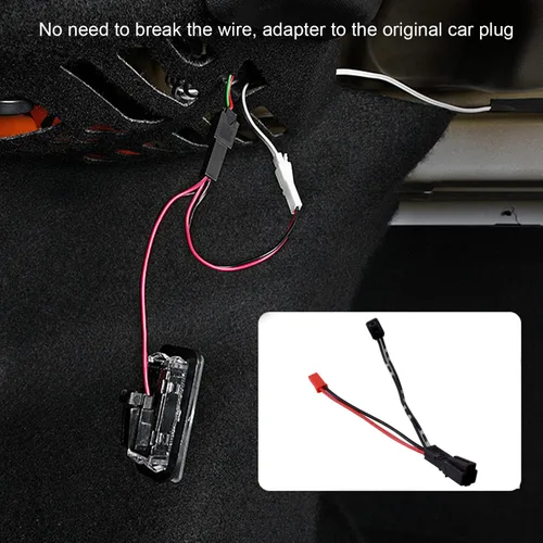 Vista 5 de Tira de luz LED para Tesla modelo 3, luz LED para maletero de automóvil, luz de atmósfera, modificación interior, accesorios de barra de luz Luz