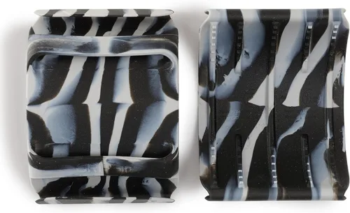 Vista 3 de Juego de 2 guantes de cocina de silicona (pequeño/mediano, negro)