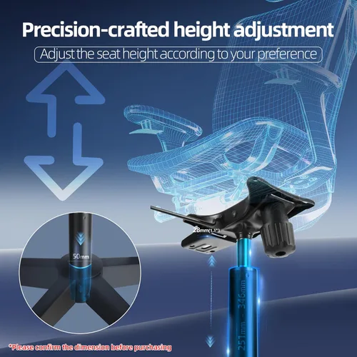 Vista 7 de Reemplazo de cilindro de silla de oficina de 9 a 13 pulgadas, 4 pulgadas de carrera, resistente 1000 libras, pistón de choque neumático hidráulico