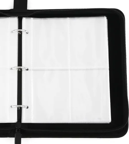 Vista 4 de Tcgames Carpeta para tarjetas con 4 bolsillos, 440 bolsillos y 55 fundas color azul