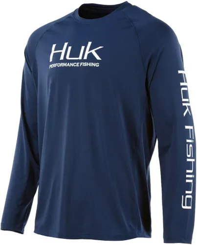 HUK Pursuit - Camiseta de pesca de manga larga ventilada para hombre