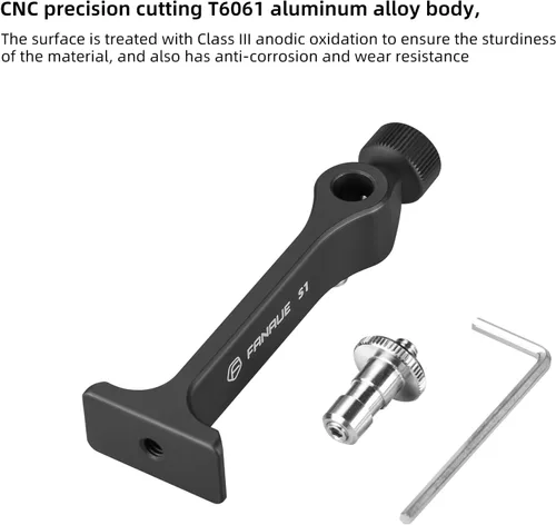 Vista 5 de Adaptador de trípode para prismáticos, montaje de prismáticos con rosca de 1/4 pulgada, aluminio (s1)
