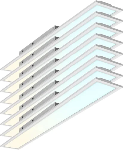Vista 10 de LUXRITE Panel retroiluminado LED empotrable de 6 x 4 pies, 4CCT seleccionable a color 3000K 3500K 4000K 5000K, potencia seleccionable 18W/28W/40W