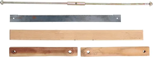 Vista 5 de Sierra de marco, sierras de mano de madera de teca, herramienta de corte de madera de arco de mano de carpintero de repuesto, sierra de marco