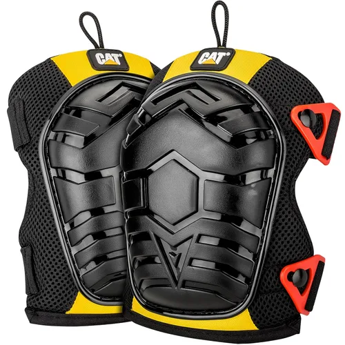 Vista 9 de CAT Rodilleras antideslizantes suaves para protección de trabajo, correas elásticas seguras, construcción, trabajos de piso, cojín interior, un par