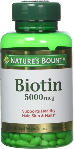 Vista 6 de Cápsulas blandas Natures Bounty Biotin, 0,00018 oz, 3