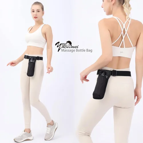 Vista 6 de Bolsa de botella de masaje, funda para masaje, funda para masaje, loción de masaje, funda de aceite de masaje (YR-1KD-negro)