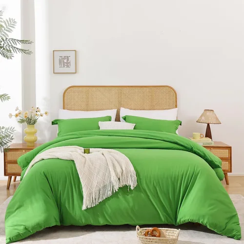 Vista 11 de Whitney Home Textile Juego de Funda de Edredón Gris Oscuro Tamaño Twin - 2 Piezas de Lujo Suave Refrescante Funda de Edredón con Cierre