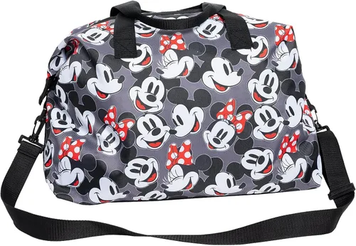 Vista 4 de Disney Tote Duffel Bag Mickey Mouse Friends All Over Print Weekender Travel