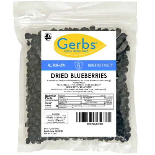 Vista 7 de Frutas secas GERBS, Top 14 libres de alergia alimentaria, sin sulfuro, sin conservantes, sin OMG, vegano
