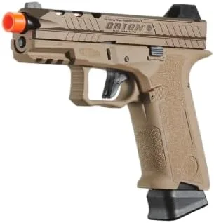 Vista 2 de Poseidon Orion Performance Series GBB Semi/Full Auto Airsoft Pistol No.1 - TAN