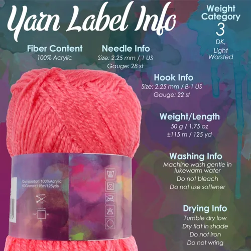 Vista 5 de JubileeYarn Amigurumi Select - Hilo de acrílico para bebé - Surtido de inspiración 83-4 madejas