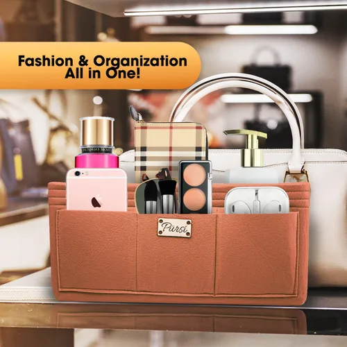 Vista 5 de Organizador para bolso de mano, diseño de múltiples compartimentos