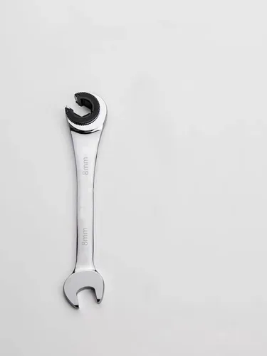 FLZOSPER Llave métrica de 0.315 in, llave de tubo de cabeza fija, llave de extremo abierto, llave combinada de trinquete