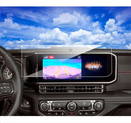 Vista 11 de 2 piezas 2018 2019 2020 2021 2022 2023 Wrangler JL/Gladiator JT Protector de pantalla para Jeep JLU Rubicon Gladiator 4xe 8.4 pulgadas 2025 Wrangler