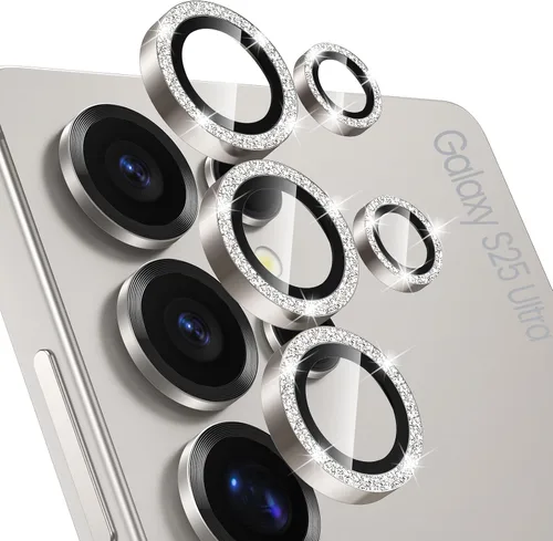 Vista 31 de Tensea Protector de lente de cámara Samsung Galaxy S22 Ultra, protector de pantalla de vidrio templado 9H, anillo individual de metal para S22 Ultra