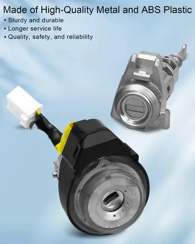 Vista 3 de Interruptor de cilindro de encendido y cerradura de puerta con 2 llaves para Kia Optima 2011 2012 2013 2014 2015 Reemplazar 81900-1WK00 819001WK00