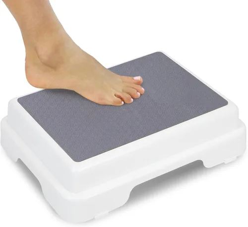 Escalón para baño de Vive, escalón ayuda para baño para entrada y salida de la tina, escalón antideslizante reduce el riesgo de lesiones