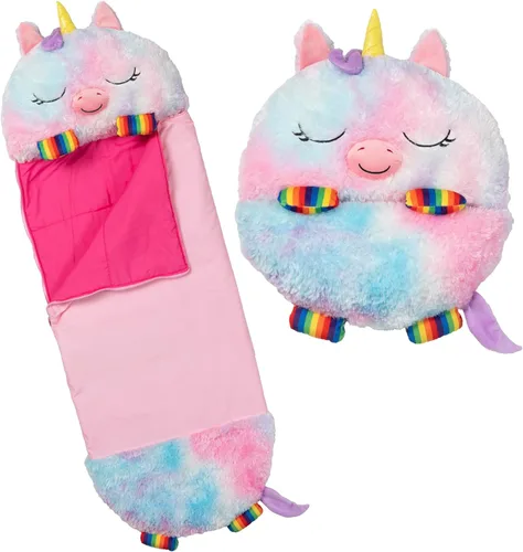 Vista 6 de Happy Nappers - Saco de dormir con almohada, cómodo, acogedor, compacto, súper suave, cálido, para todas las estaciones, saco de dormir