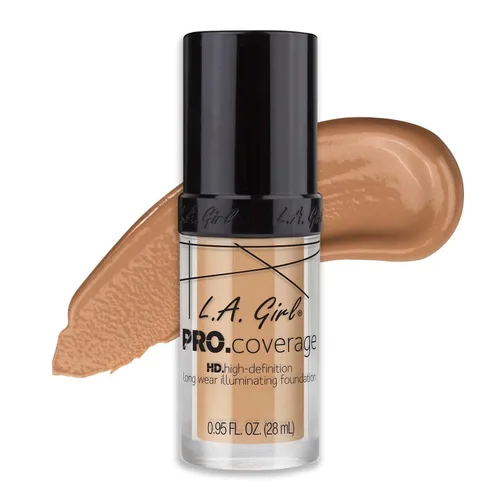 Vista 19 de Base de maquillaje líquida L.A. Girl Pro Coverage, Beige Nude