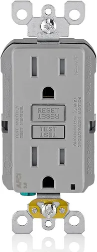 Vista 14 de Leviton SmartlockPro Interruptor con enchufe de doble polo receptáculo, AFTR1-E, 120.0 volts
