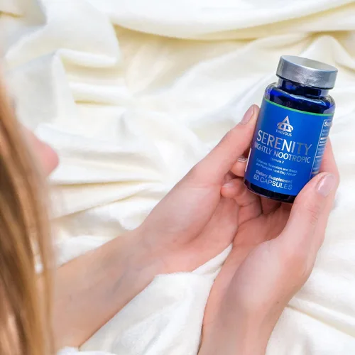 Vista 5 de Thrivous Serenity Nightly Nootropic – Sleep & Relaxation Formula with KSM-66 Ashwagandha, L-Theanine, Magnesium Glycinate & Melatonin – 60 Vegan